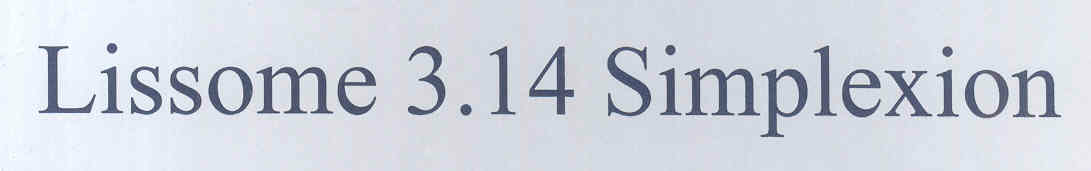 Lissome 3.14 Simplexion (device) Device mark 1748235 Trademark