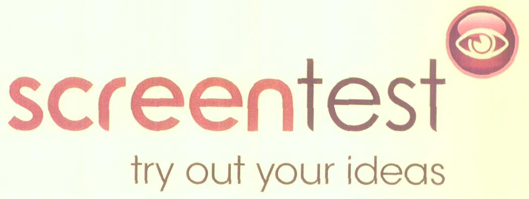 Screentest Try Out Your Ideas (label) Device mark 1623811 Trademark