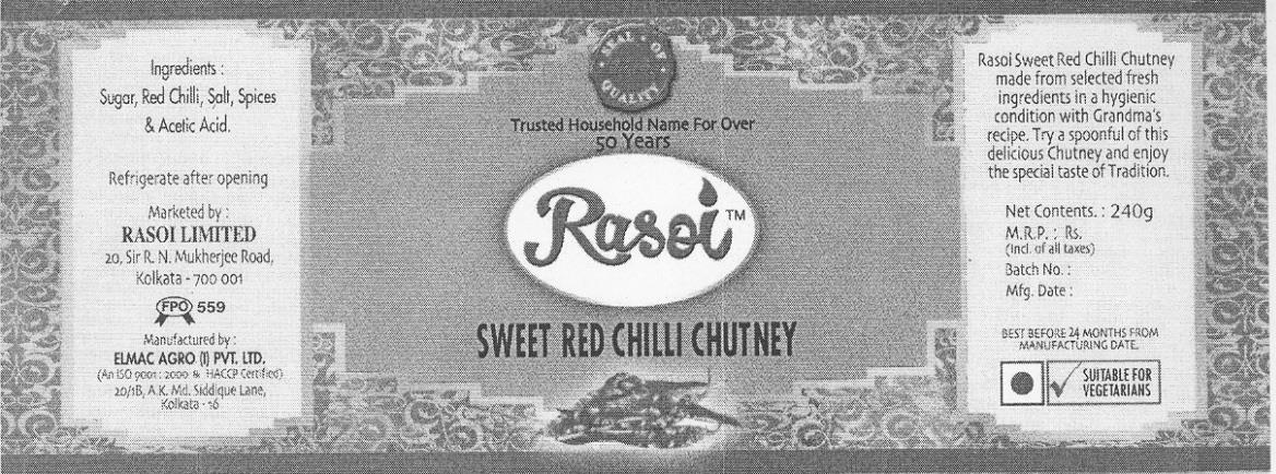 Rasoi (dev) (label) Device mark 1675652 Trademark