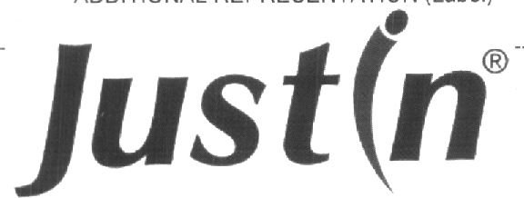Justin ( Charecters Represtation Human Being) ( Label) Device mark 1451239 Trademark