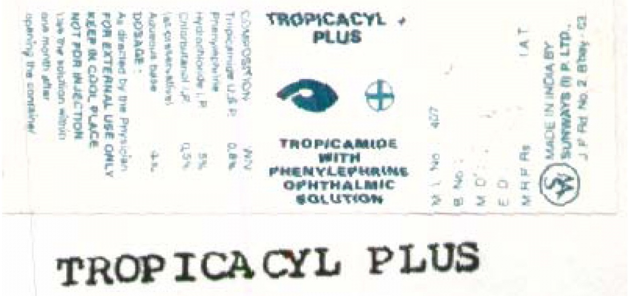 Tropicacyl Plus (label) Device mark 707899 Trademark