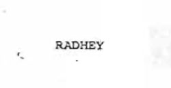 Radhey Device mark 929593 Trademark