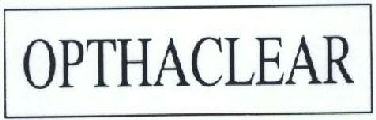 Opthaclear Device mark 1484578 Trademark