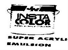 Insta Color Super Acrylic Emulsion Tin (device) Device mark 817467 Trademark