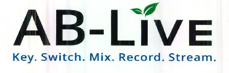 Ab-live Key. Switch. Mix.record. Stream. Device mark 2728251 Trademark