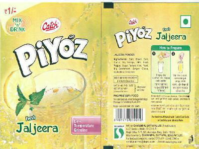 Piyoz Jaljeera (label) Device mark 2330064 Trademark