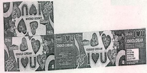 I Love U Choco Cream (device) Device mark 2319048 Trademark