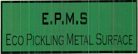 E.p.m.s. Eco Pickling Metal Surface Device mark 2492922 Trademark