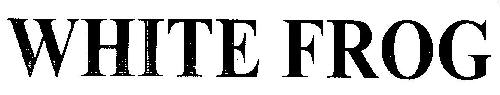 White Frog Device mark 2574588 Trademark