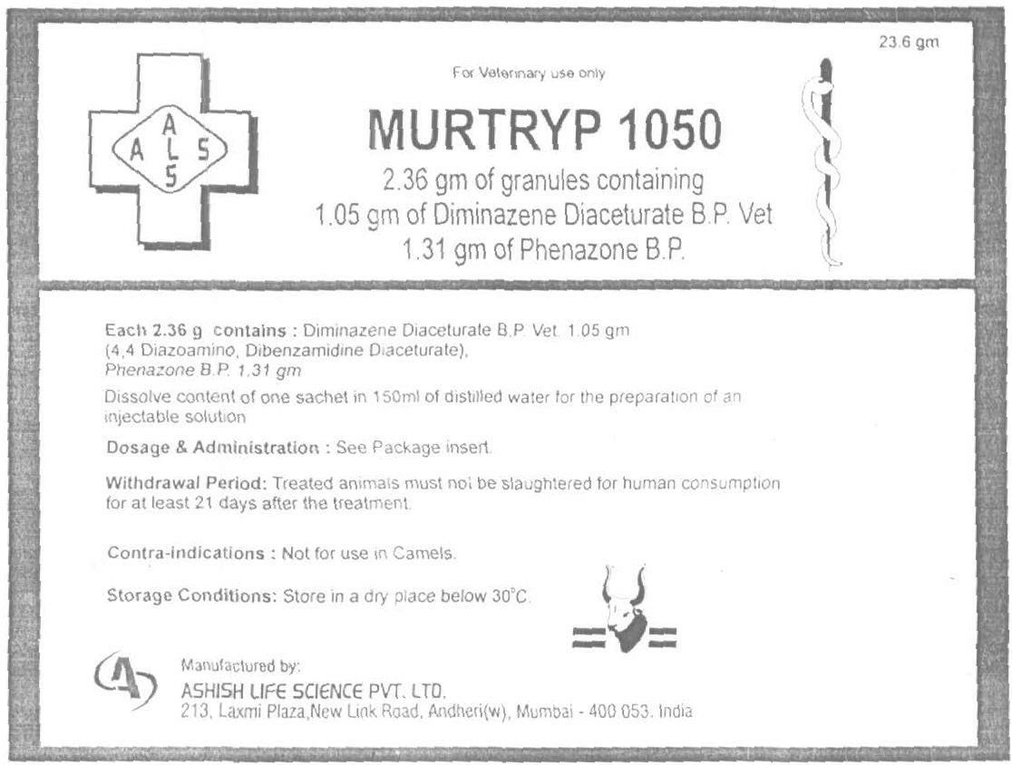 Murtryp 1050 (label) Device mark 1591169 Trademark