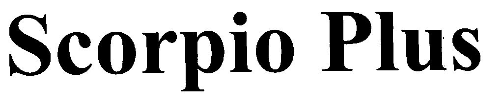 Scorpio Plus (label) Device mark 1406892 Trademark