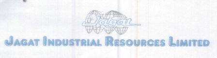 Jagat Industrial Resources Limited With Device Device mark 1676938 Trademark