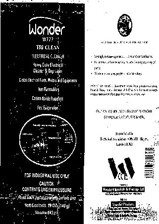 Wonder W777(label) Device mark 2230353 Trademark