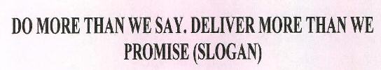 Do More Than We Say. Deliver More Than We Promise (slogan) Device mark 2180972 Trademark