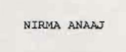 Nirma Anaaj Device mark 924042 Trademark