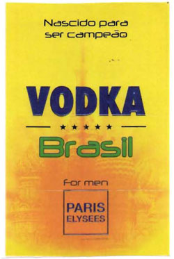 Vodka Brasil Device mark 3100090 Trademark