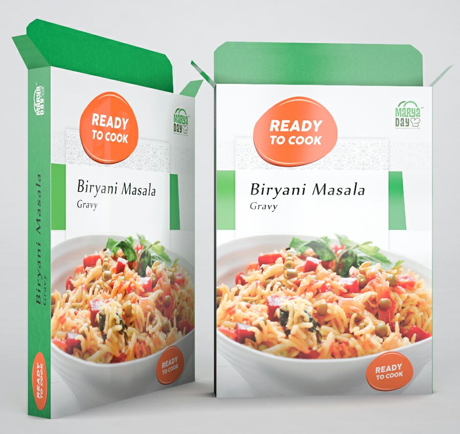 Marya Day Ready To Cook Biryani Masala Gravy Device mark 3100450 Trademark