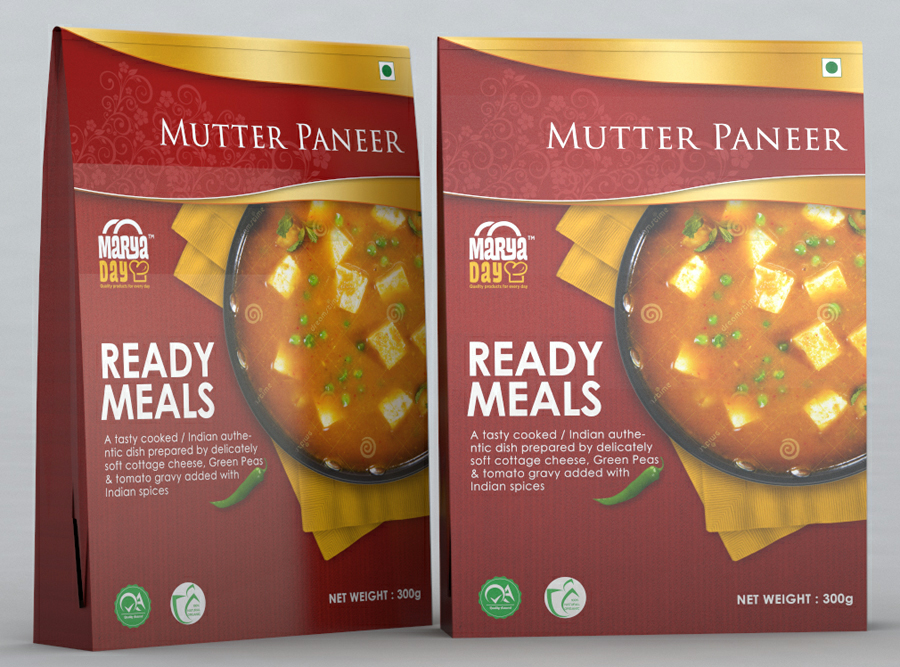 Marya Day Ready Meals Mutter Paneer Device mark 3100477 Trademark
