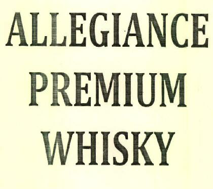 Allegiance Premium Whisky Device mark 3100644 Trademark