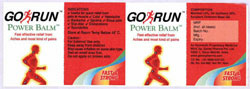 Gorun Power Balm With Device Of Man Device mark 3361918 Trademark