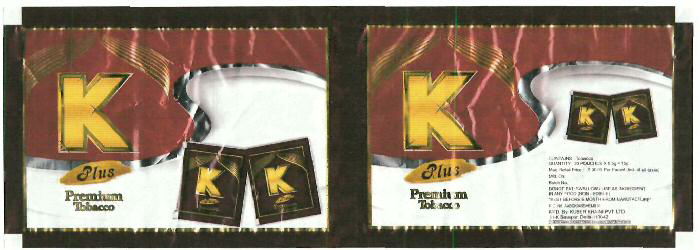 K Plus Premium Tobacco Device mark 3362196 Trademark