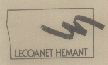 Lecoanet Hemant.(label) Device mark 487470 Trademark