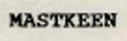 Mastkeen Device mark 600321 Trademark
