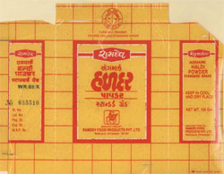 Ramdev Turmeric Masala Device mark 531087 Trademark