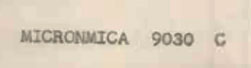 Micronmica 9030 C Device mark 707517 Trademark