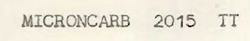 Microncarb 2015 Tt Device mark 706407 Trademark