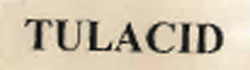 Tulacid(logo) Device mark 722346 Trademark