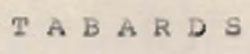Tabards Device mark 697211 Trademark