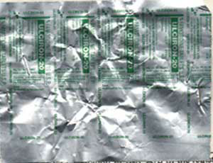 Ulciron-20 Device mark 751633 Trademark