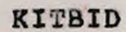Kitbid. Device mark 810588 Trademark