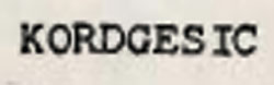 Kordgesic Device mark 741837 Trademark