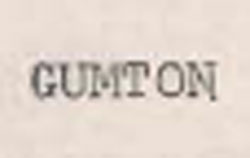 Gumton Device mark 693810 Trademark