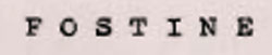 Fostine Device mark 722752 Trademark