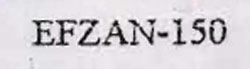 Efzan - 150. Device mark 1037106 Trademark
