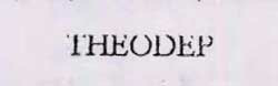 Theodep Device mark 1037121 Trademark