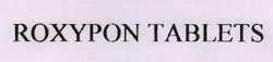 Roxypon Tablets Device mark 1052392 Trademark
