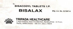 Bisalax (label) Device mark 1067125 Trademark