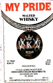 My Pride Malted Whisky Device mark 1081382 Trademark