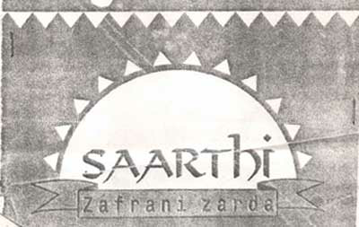 Saarthi Zafrani Zarda Device mark 1026330 Trademark