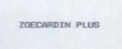 Zoecardin Plus Device mark 1057359 Trademark