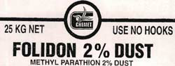 Chemet Folidon 2% Dust Device mark 813710 Trademark