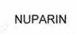 Nuparin Device mark 1011012 Trademark