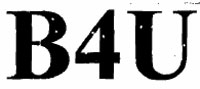 B4u. Device mark 1201932 Trademark