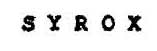 Syrox Device mark 890111 Trademark
