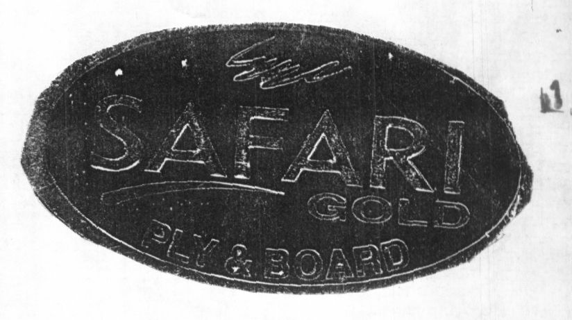 Safari Gold (label) Device mark 1176380 Trademark