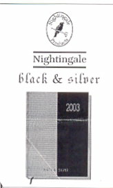 Nightingale Black & Silver, Bird Device mark 1176688 Trademark